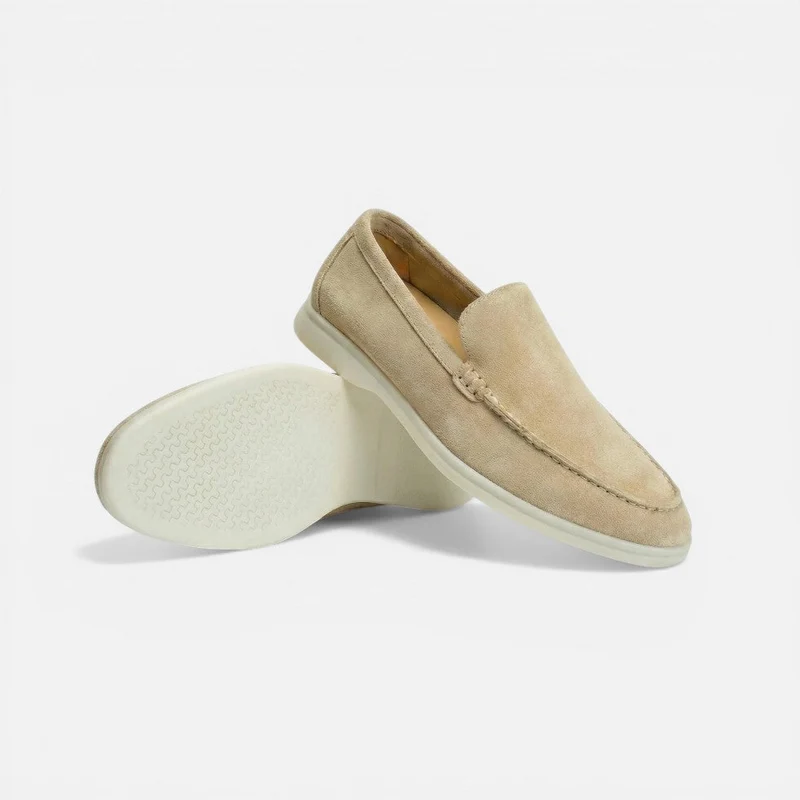 Herren Loafer Slip On Mokassin Wildlederoptik