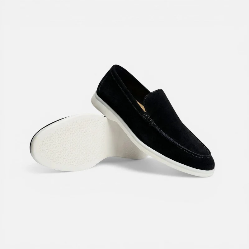 Herren Loafer Slip On Mokassin Wildlederoptik