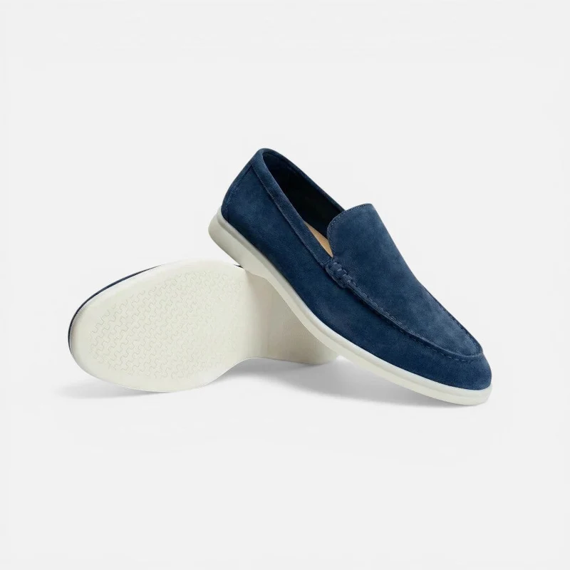 Herren Loafer Slip On Mokassin Wildlederoptik