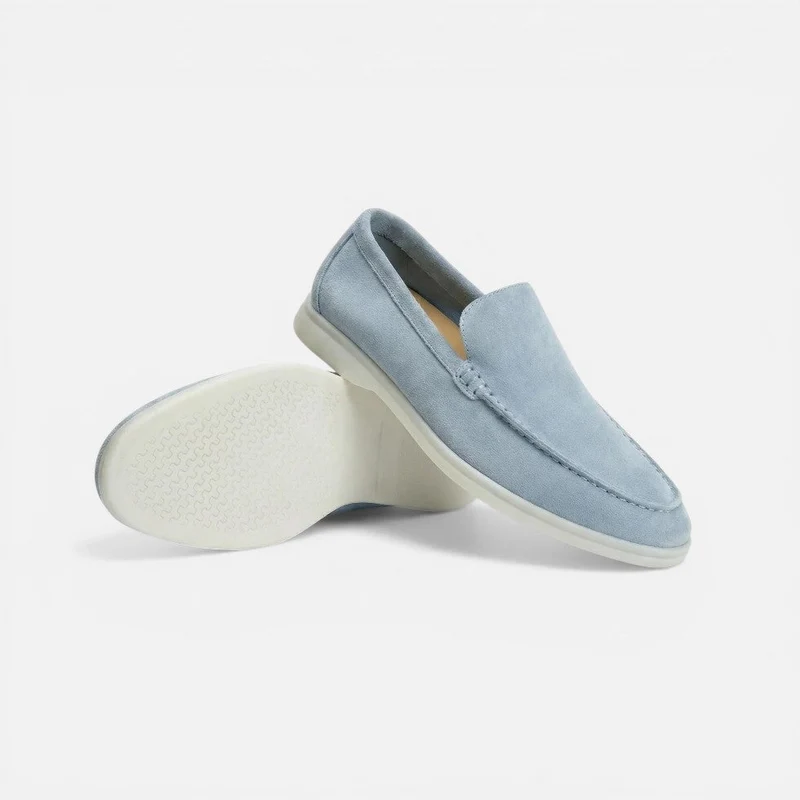 Herren Loafer Slip On Mokassin Wildlederoptik