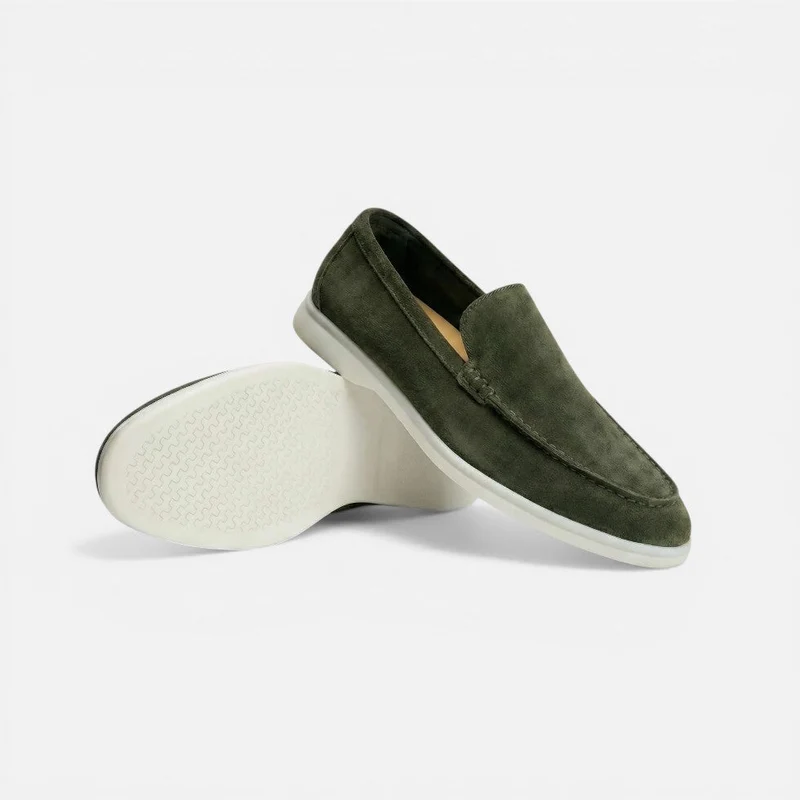 Herren Loafer Slip On Mokassin Wildlederoptik