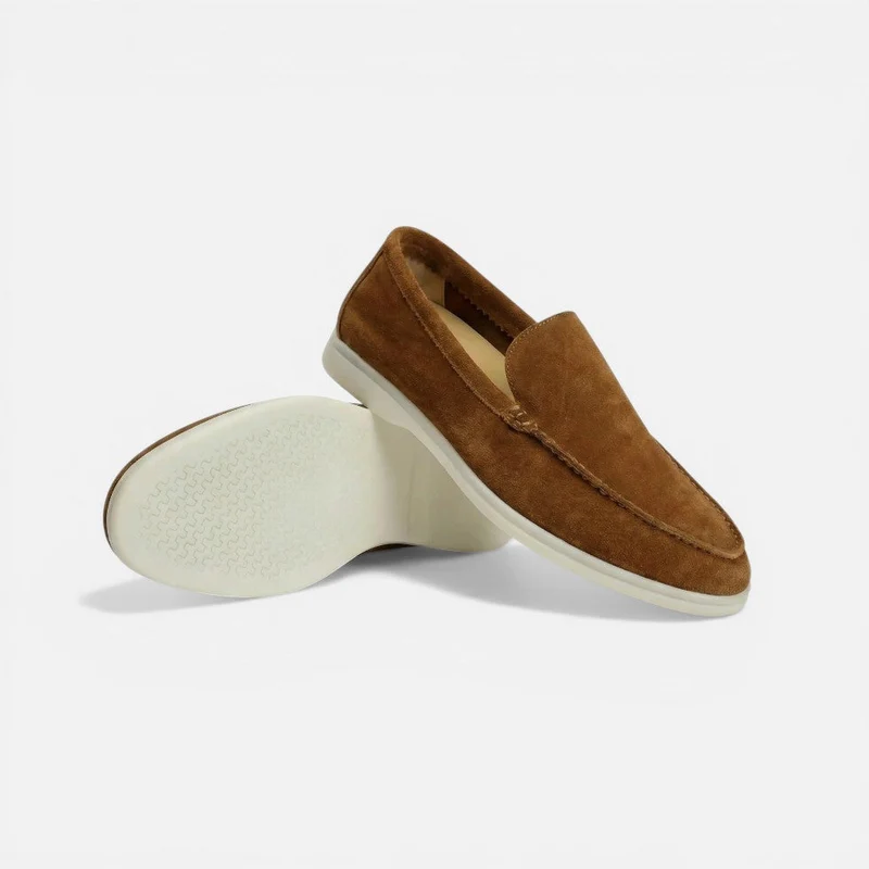 Herren Loafer Slip On Mokassin Wildlederoptik