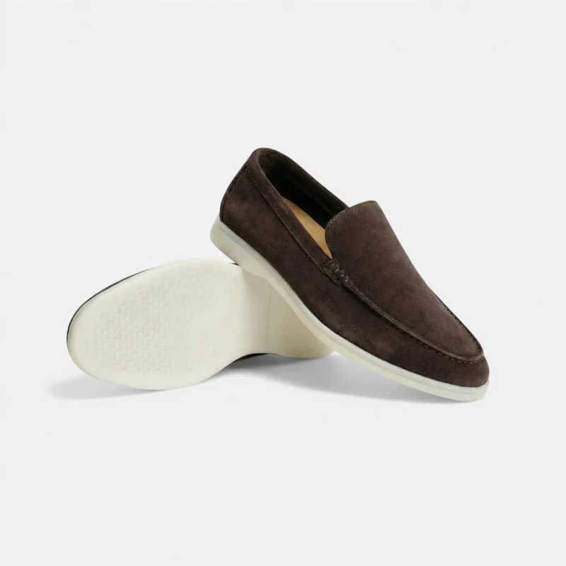 Herren Loafer Slip On Mokassin Wildlederoptik