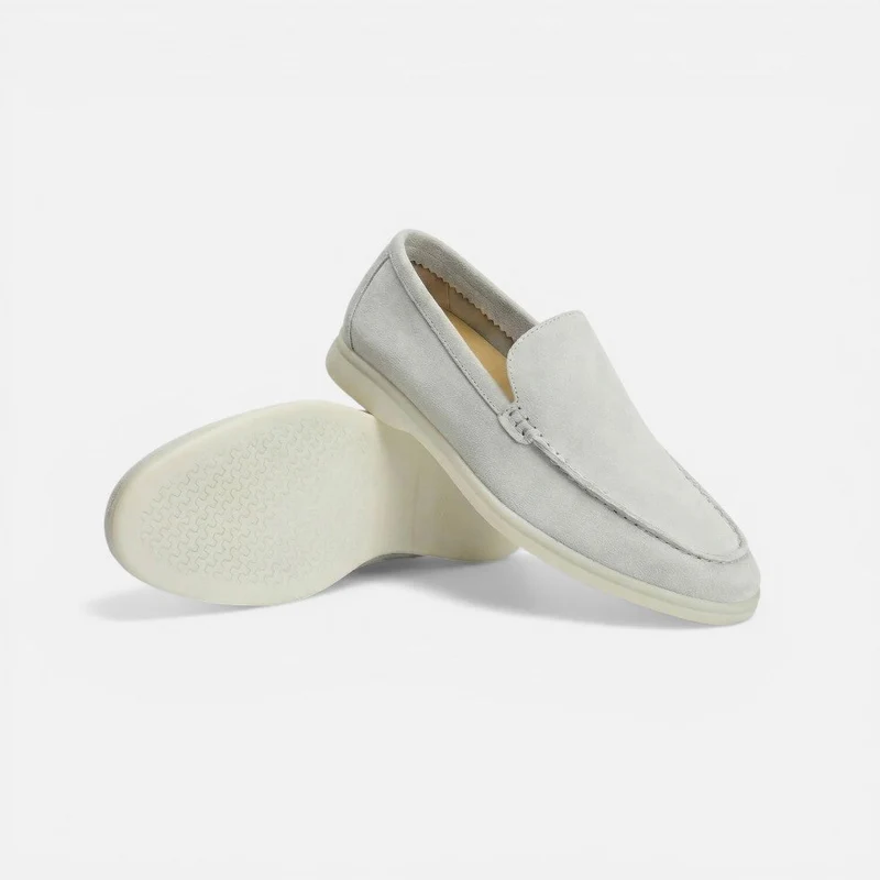 Herren Loafer Slip On Mokassin Wildlederoptik