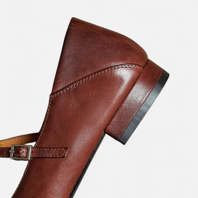 Elegante Flats mit Vintage Riemchen für Damen