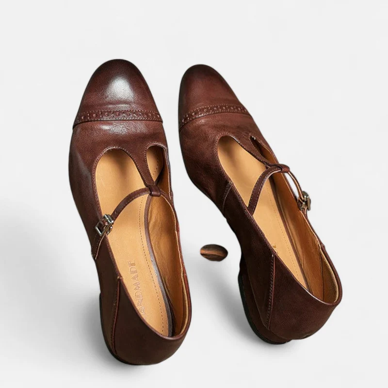 Elegante Flats mit Vintage Riemchen für Damen