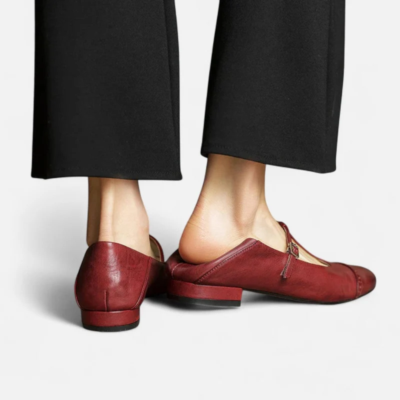Elegante Flats mit Vintage Riemchen für Damen