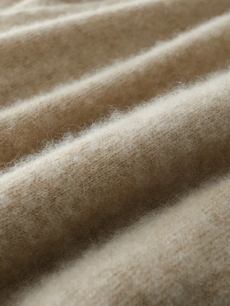Kaschmir Wickelpullover mit V-Ausschnitt