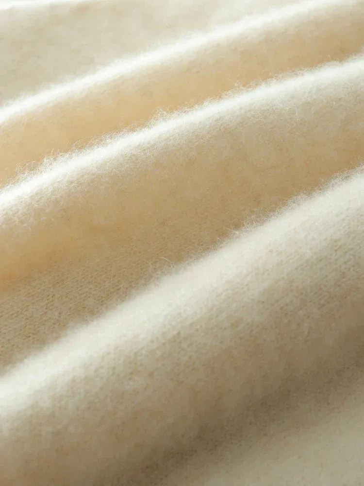 Kaschmir Wickelpullover mit V-Ausschnitt