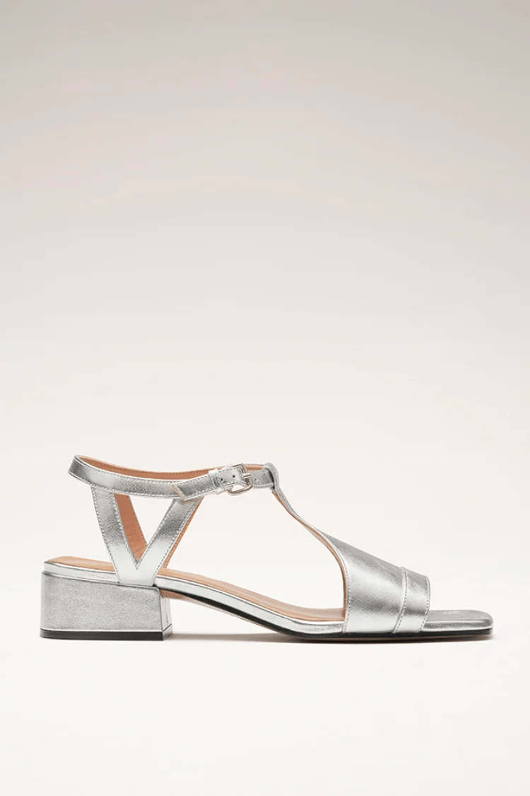 Serena | Sommerliche Silbersandalen