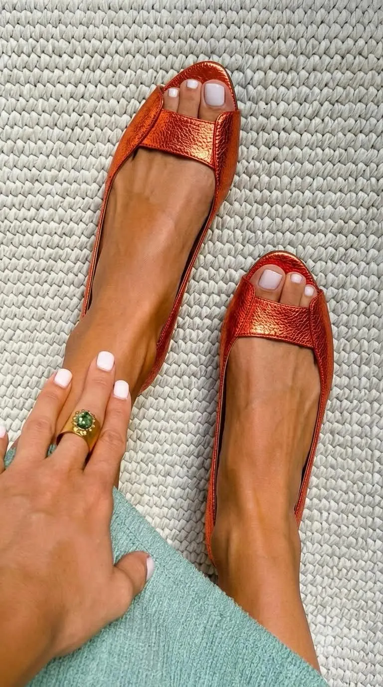 Adelina | Elegante Goldene Komfortsandalen