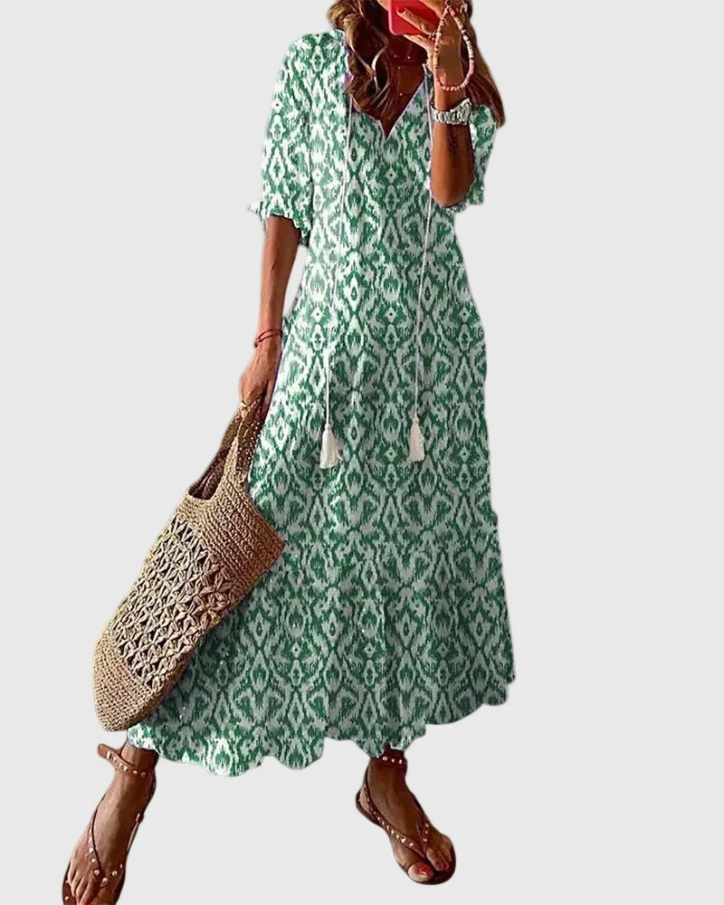 Antonia | Boho Vintage Sommer Maxikleid