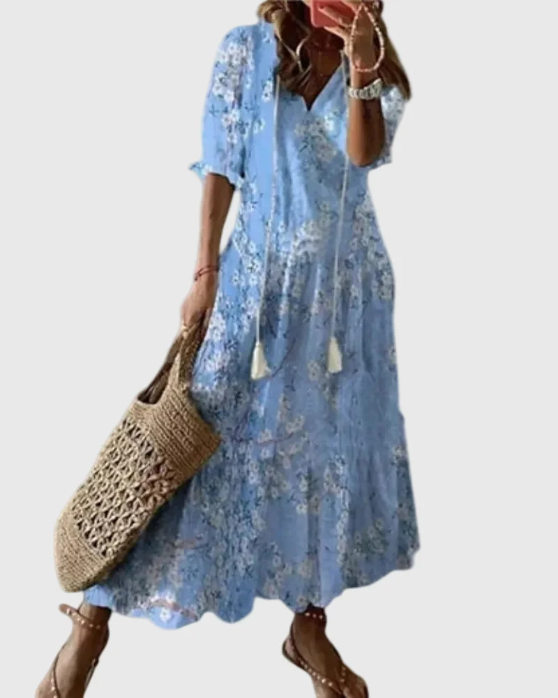 Antonia | Boho Vintage Sommer Maxikleid