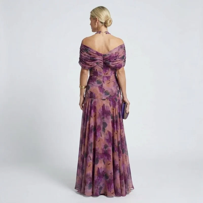 LouLou | Elegantes Maxikleid für festliche Anlässe mit V-Ausschnitt