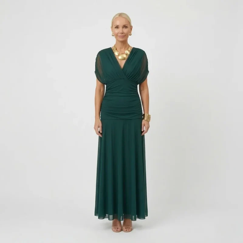 LouLou | Elegantes Maxikleid für festliche Anlässe mit V-Ausschnitt