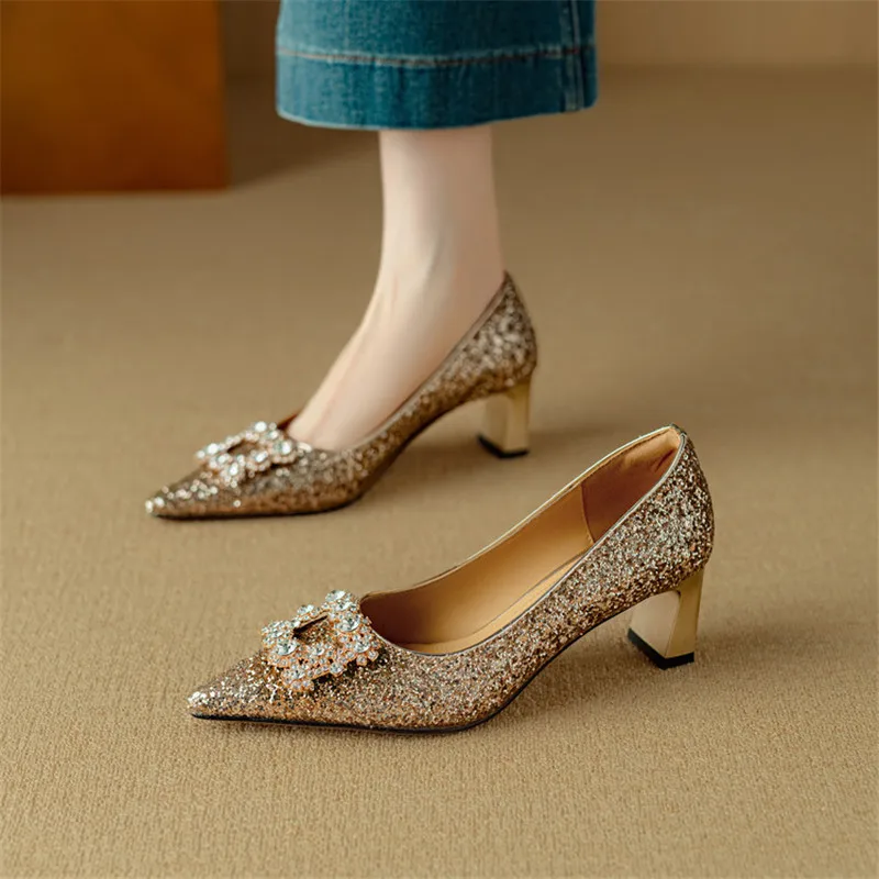 Katrien | Glitzer-Pumps