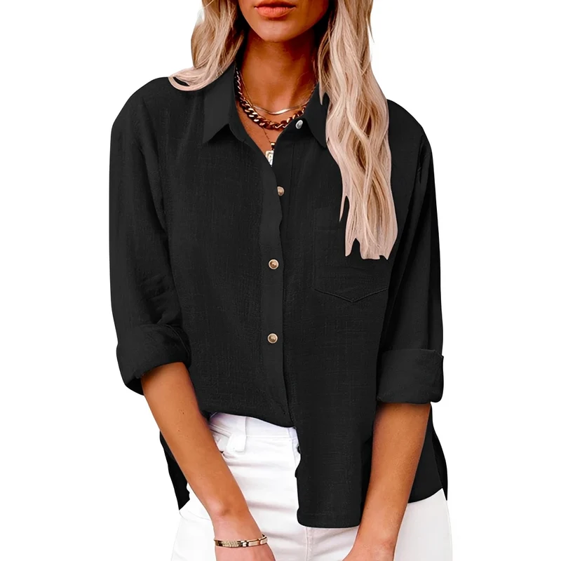 Kelly | Klassische Button-Down-Bluse