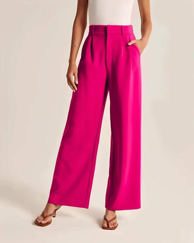 Ruela | Lässige Hose mit hohem Bund
