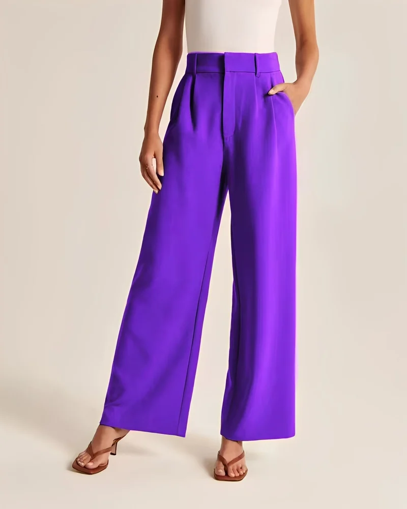 Ruela | Lässige Hose mit hohem Bund