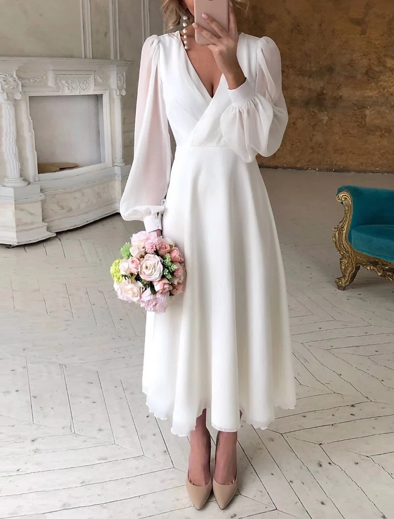 Birgitte │ Weißes Hochzeitskleid