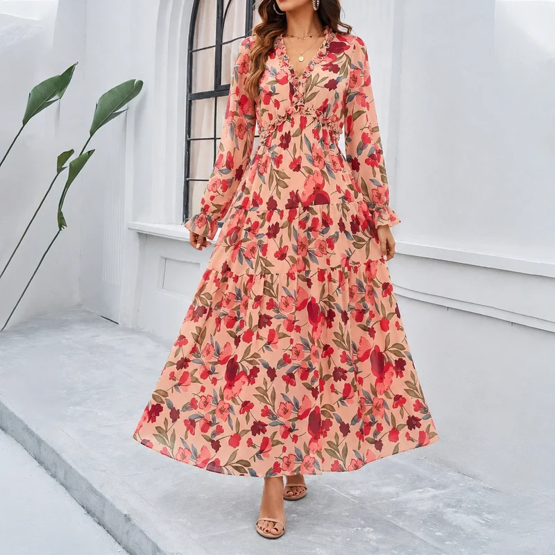 Shiela | Elegantes Kleid mit Blumenmuster