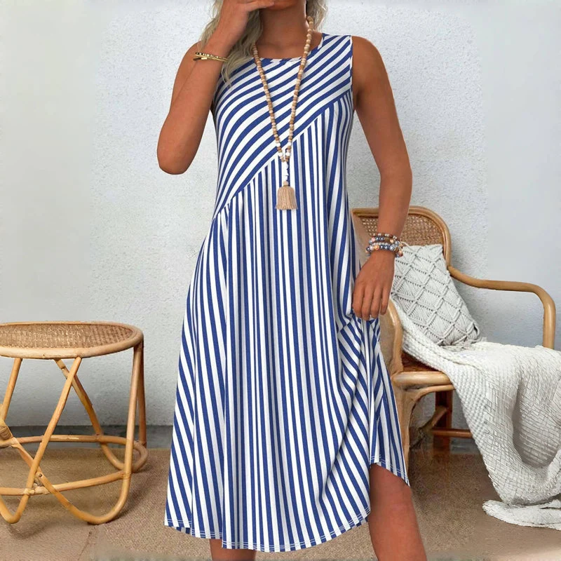 Heliane | Lässiges gestreiftes Sommerkleid