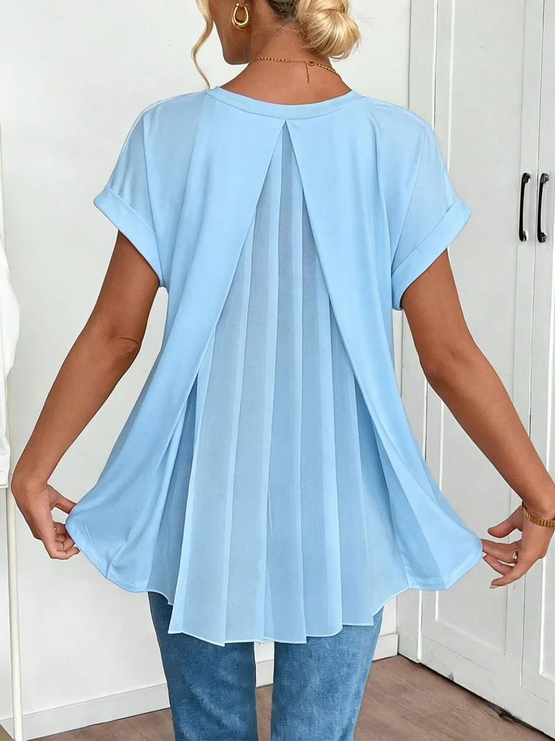 Thea | Elegante Plissee-Tunikabluse