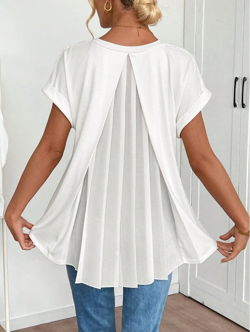 Thea | Elegante Plissee-Tunikabluse