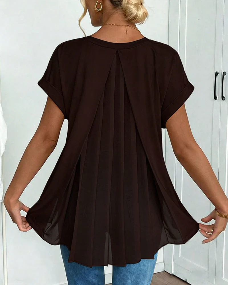 Thea | Elegante Plissee-Tunikabluse