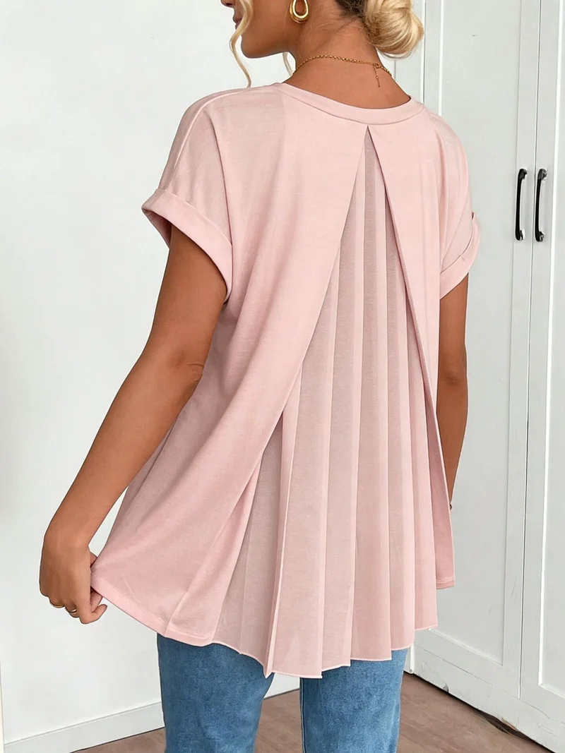 Thea | Elegante Plissee-Tunikabluse
