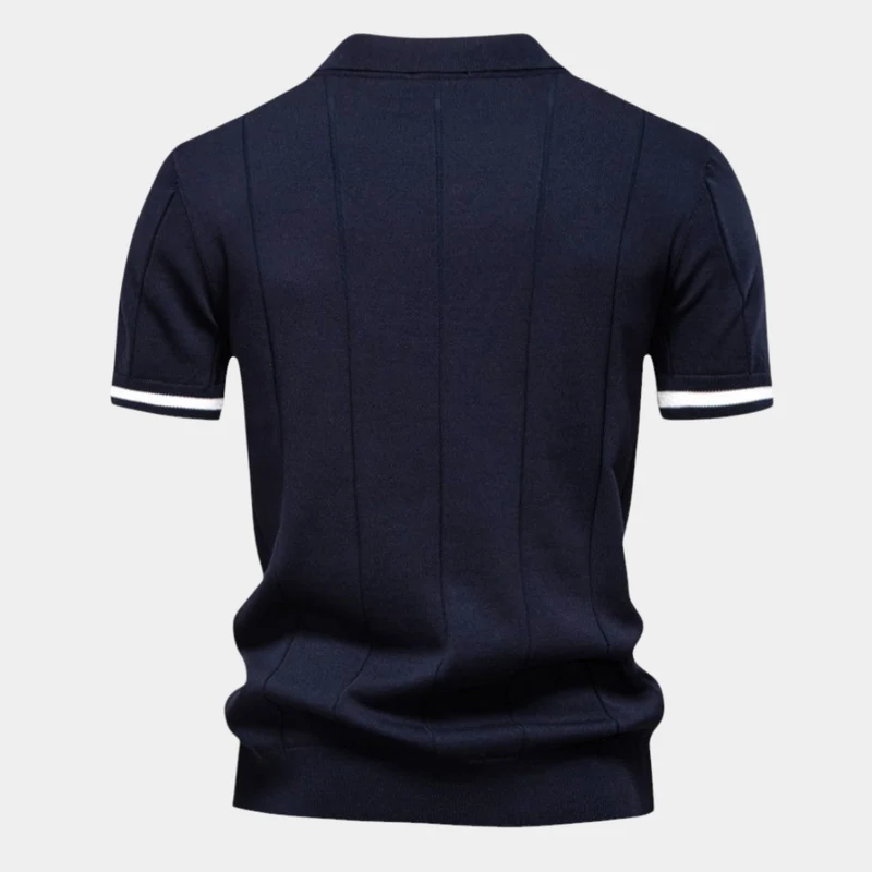 Eric | Klassisches Quarter-Zip-Poloshirt