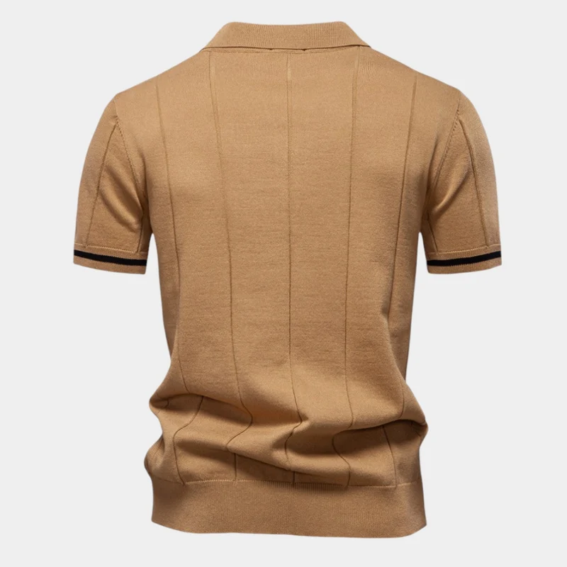 Eric | Klassisches Quarter-Zip-Poloshirt