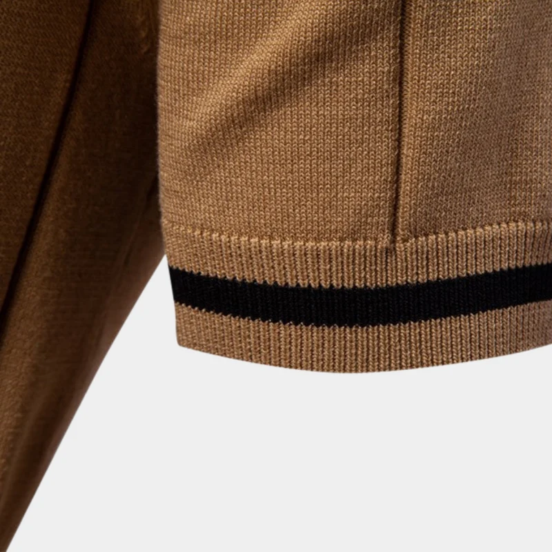 Eric | Klassisches Quarter-Zip-Poloshirt