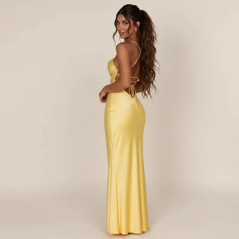 Meliva - Elegantes und Figurbetontes Maxikleid