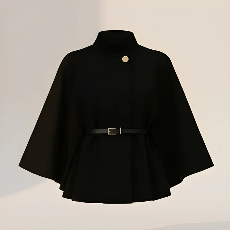 Lindsey - Elegante Jacke mit Gürtel und weiten Ärmeln