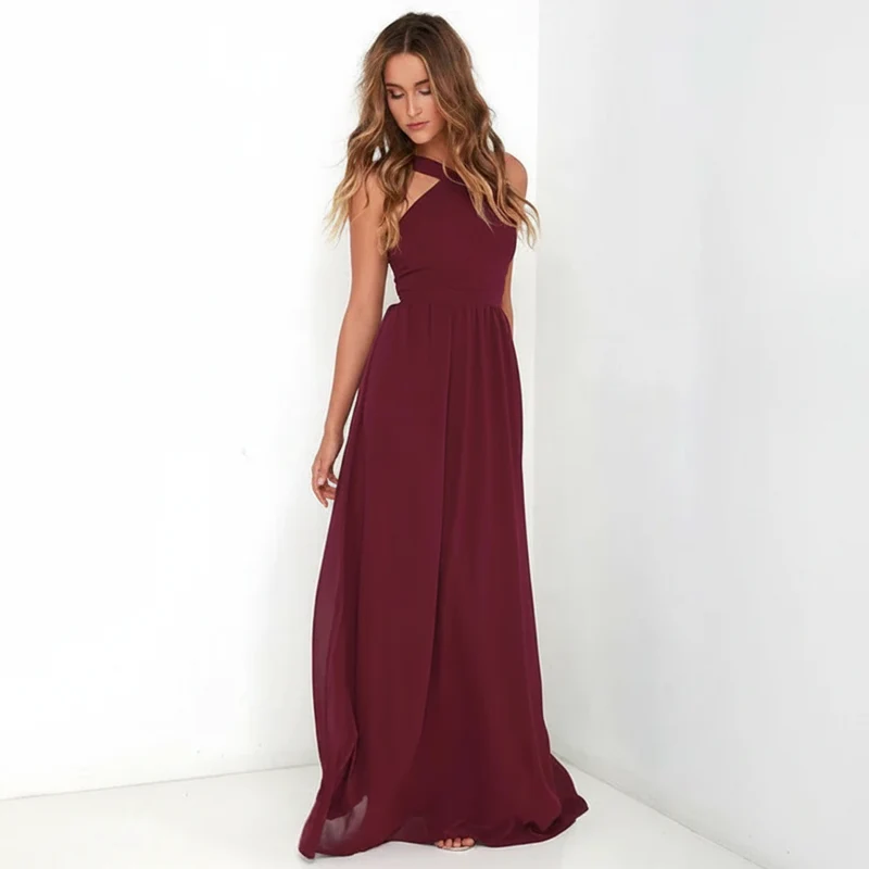 Suzanne - Elegantes Maxikleid mit überkreuztem Ausschnitt