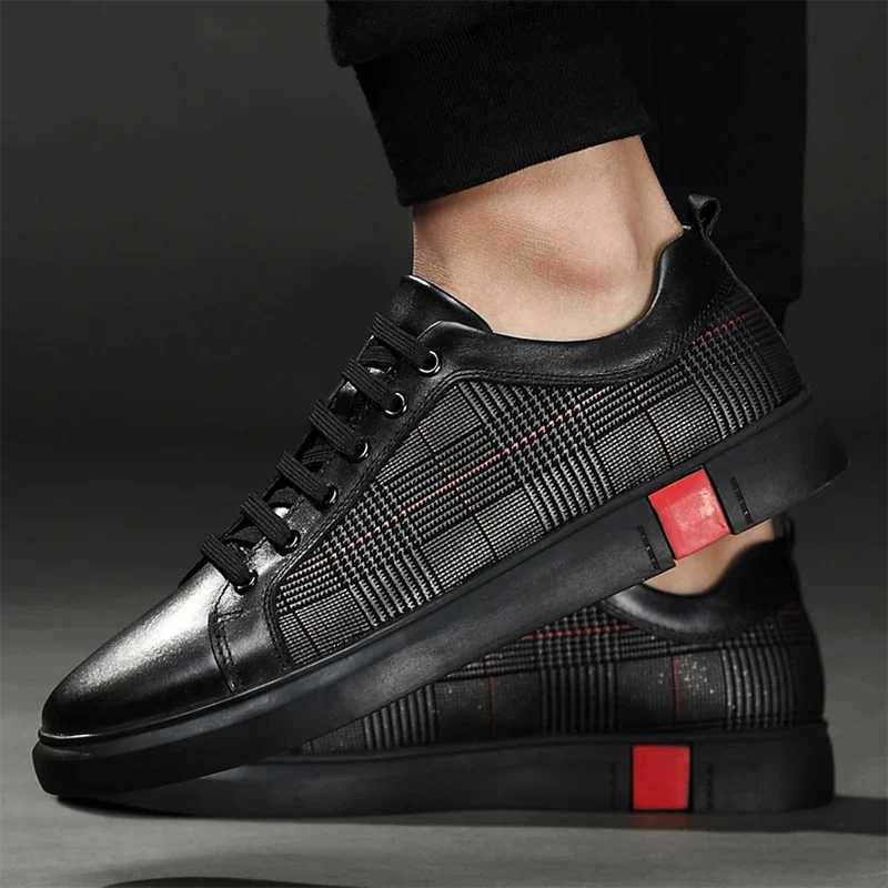 Kai - flache Sneaker mit Schnürsenkeln vorne