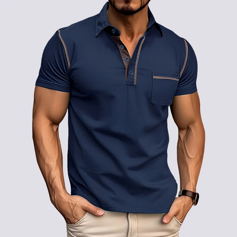 Stefan - Elegantes, luftdurchlässiges Herren-Poloshirt