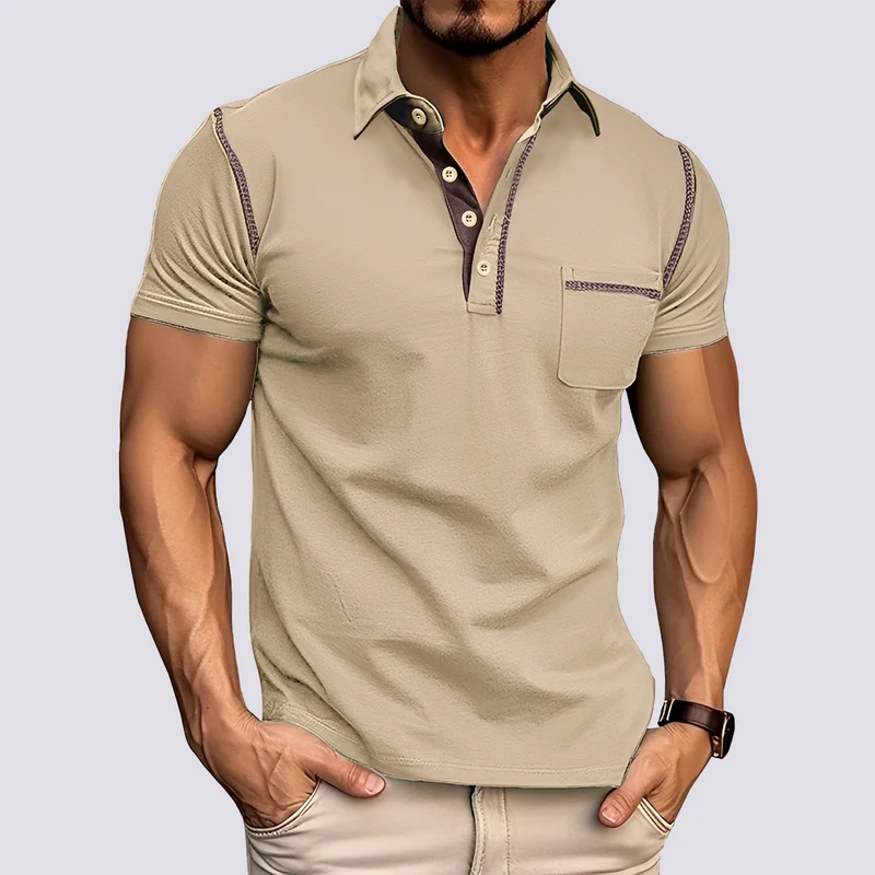 Stefan - Elegantes, luftdurchlässiges Herren-Poloshirt