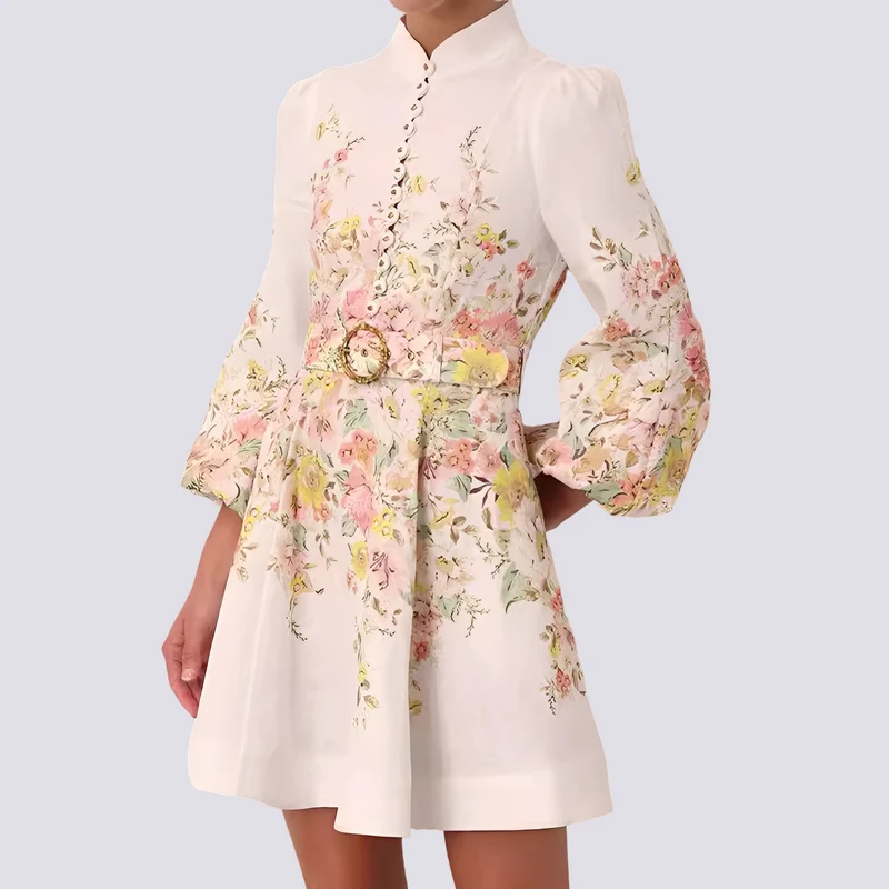 Saskia - Elegantes Minikleid mit Knopfleiste für Damen