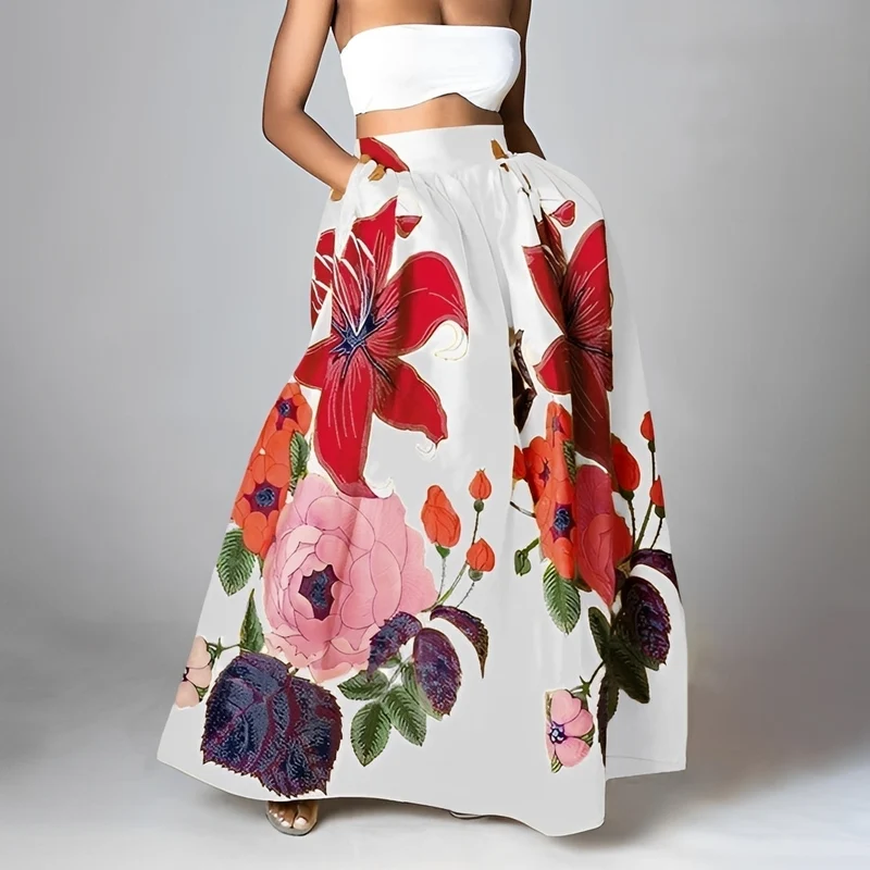 Jessica - Edler Boho-Rock mit hoher Taille für Damen