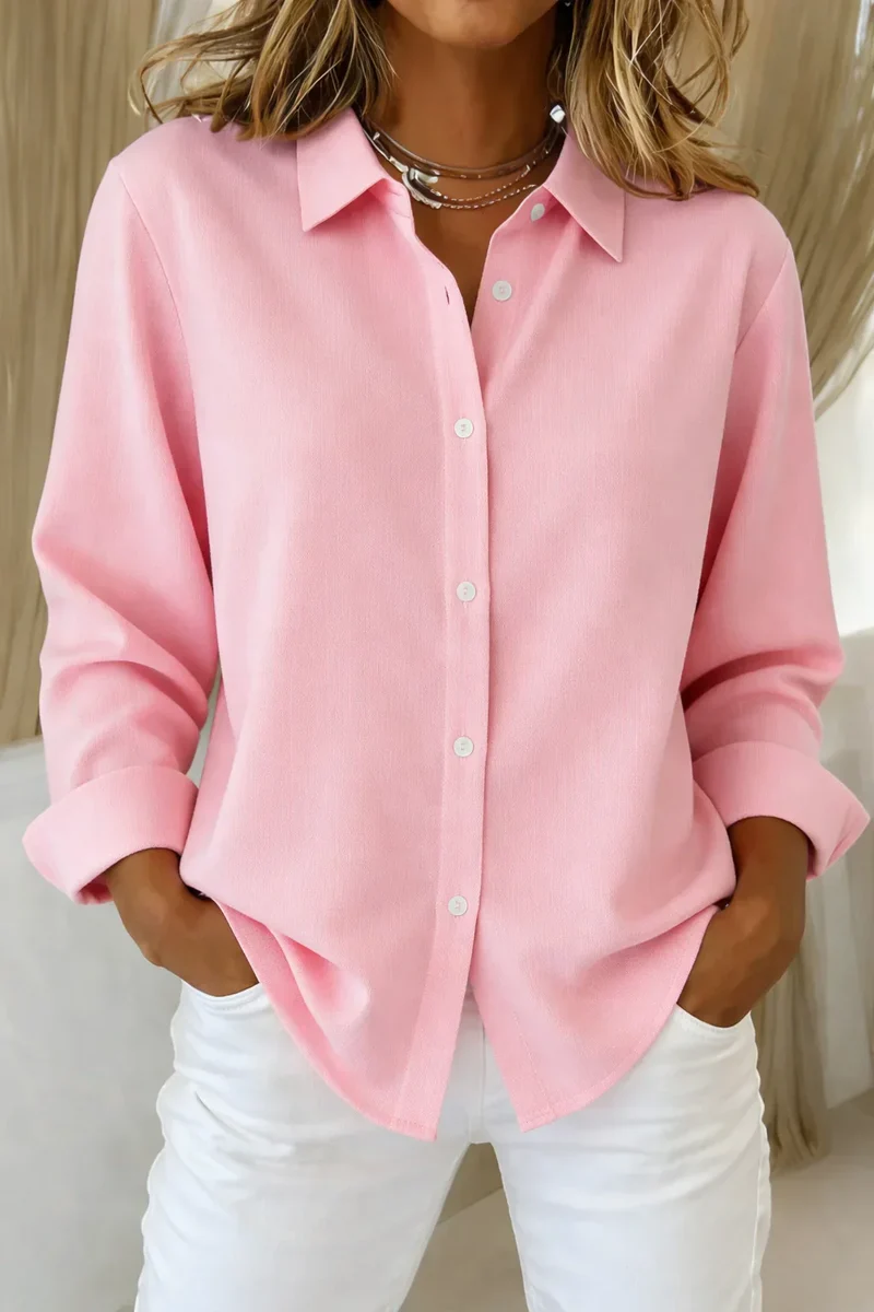 Sophie - Stilvolle Damenbluse mit Knopfleiste