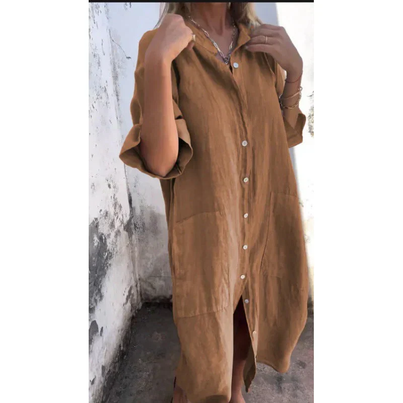 Valerie – Lässiges Damen Hemdblusenkleid