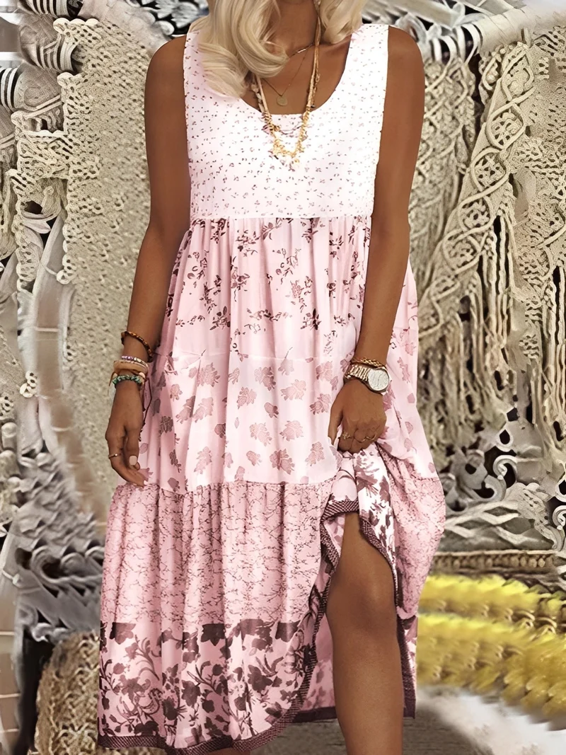 Nancy - Modisches Boho-Midikleid