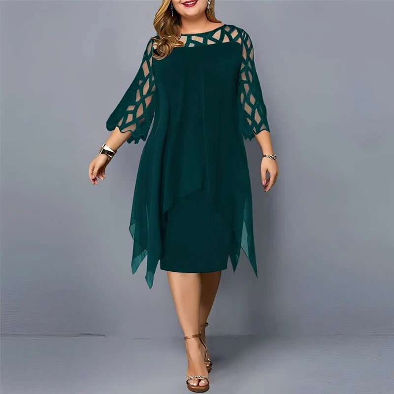 Eleanor - Elegantes Chiffon-Midikleid