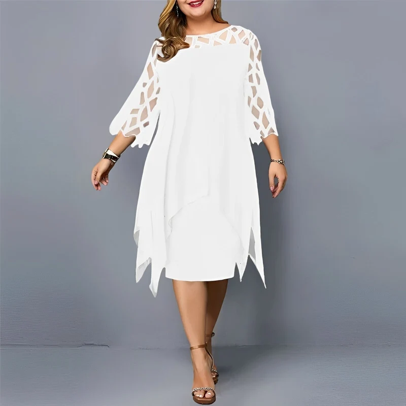 Eleanor - Elegantes Chiffon-Midikleid