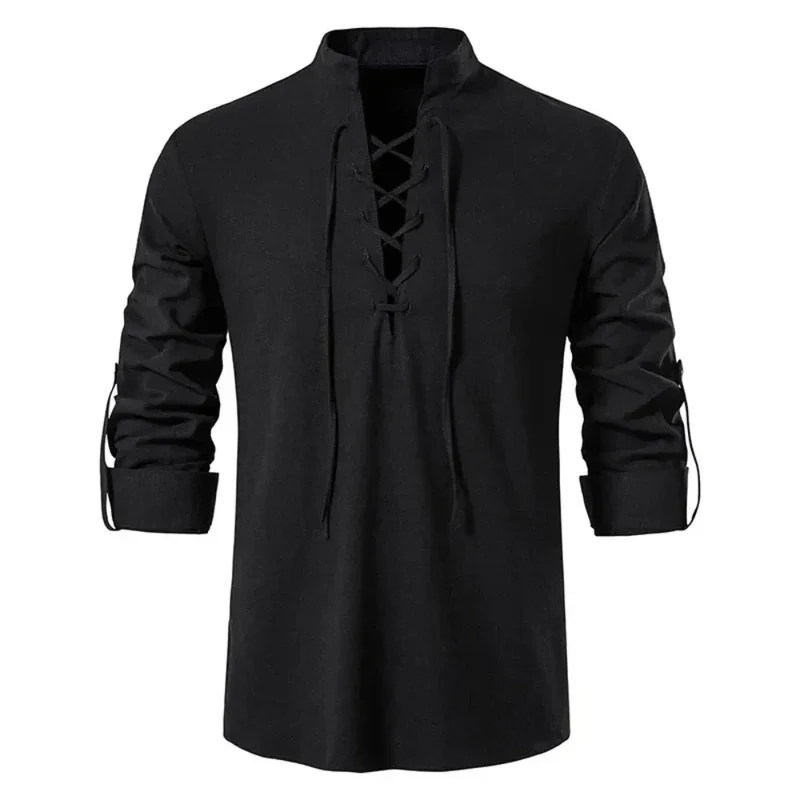 Oliver - Bluse mit langen Ärmeln und Schnürdetails