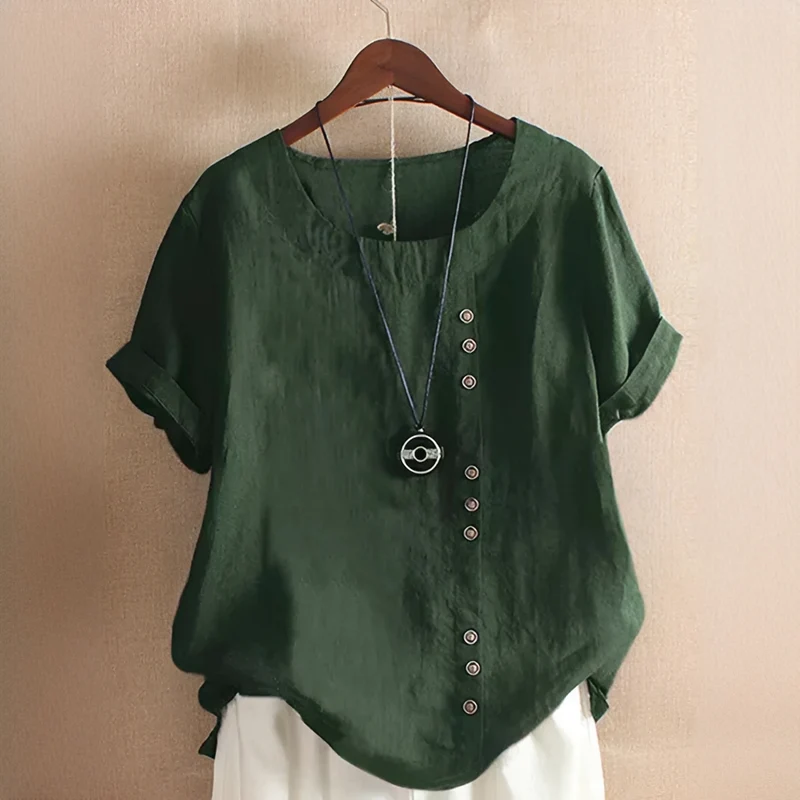 Noelle - Schicke, locker sitzende Bluse mit Knöpfen