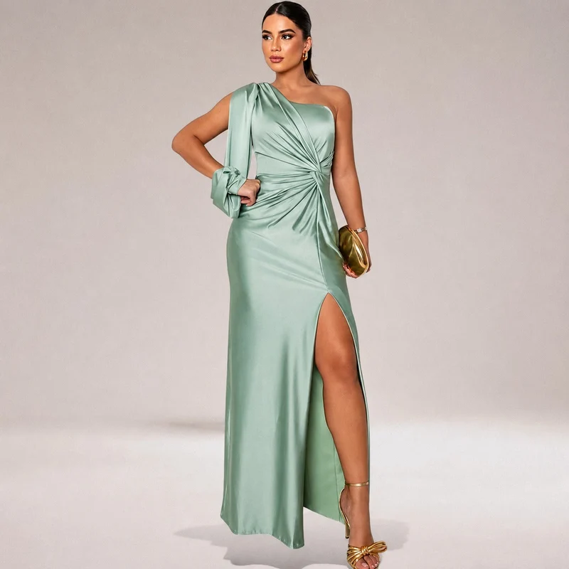 Marianne - Schickes Kleid mit asymmetrischem Schulterdesign
