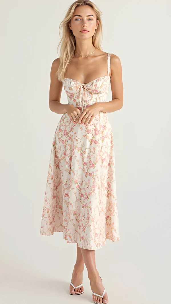 Kiana - Elegantes Midikleid mit Schlitz